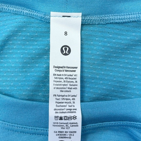 NWT Lululemon Swiftly Tech Long Sleeve Shirt In Washed Blue Size 8 - Picture 5 of 6
